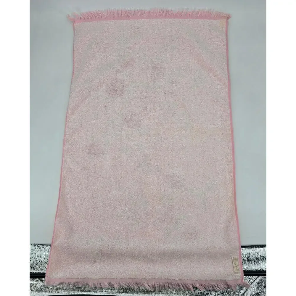 Vintage Cannon & Stevens Utica Floral Towel Set Pink Roses Cottagecore